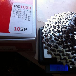Gewicht SRAM Kassette PG-1030 10-fach, 11-36Z
