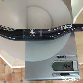 Gewicht Ritchey Lenker KEDDIE WCS 3k Carbon Riser, black glossy 31,8 * 760 mm