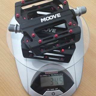 Gewicht Moove Components Pedale (Platform) Magnate Magnesium Flats 