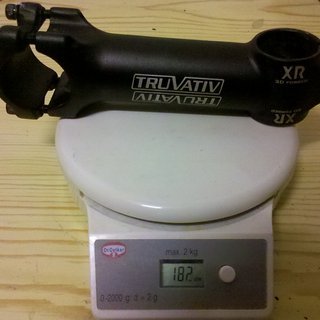 Gewicht Truvativ Vorbau XR 31.8mm, 120mm, 5°