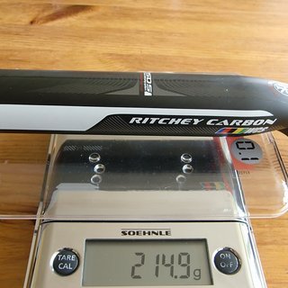 Gewicht Ritchey Sattelstütze WCS Carbon SDS 2-Bolt 34,9x400