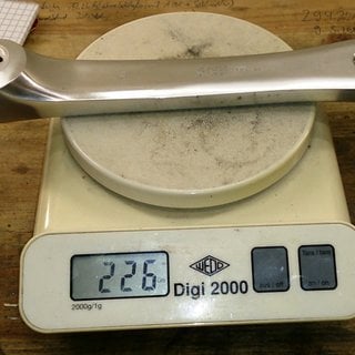 Gewicht Shimano Kurbel XT FC-M730 175mm, 4-kant