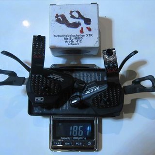 Gewicht Shimano Schalthebel XTR SL-M980A (tuned) 2/3x10-fach
