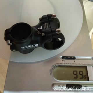 Gewicht XLC Vorbau Shikra Ultraleicht Alu-Vorbau 45 mm, 7°, 31,8