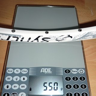 Gewicht Syncros Felge FL DS25 29", 622x19, 28 L