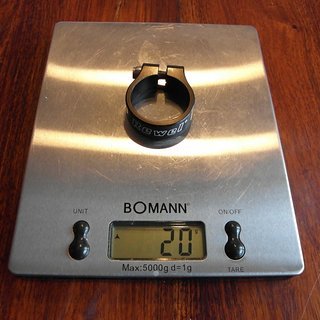 Gewicht Rewel Sattelklemme Sattelklemme Alu für 31,6 mm