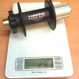 Gewicht WTB Nabe LaserDisc Super Duty 150mm/12, 32-Loch