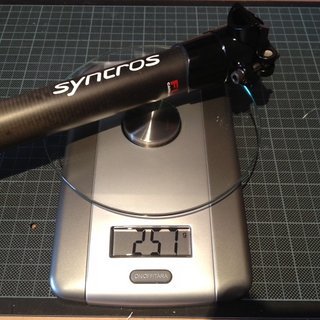 Gewicht Syncros Sattelstütze FL Carbon 30,9 x 400mm