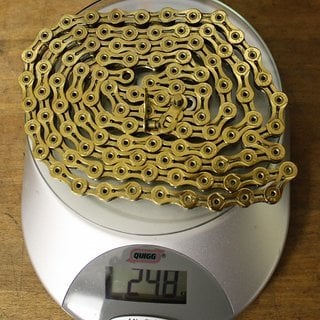 Gewicht KMC Chain Kette X 9 SL Gold 106 Glieder