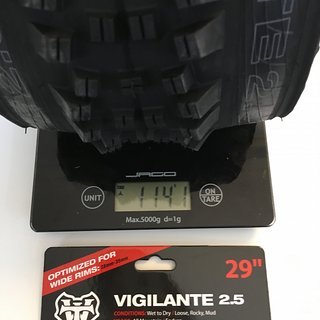Gewicht WTB Reifen Vigilante 2,5 29"