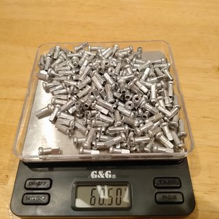 Gewicht DT Swiss Speichennippel Standard Aluminium 100x, 2mm, 12mm