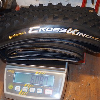 Gewicht Continental Reifen cross king black chili race sport 26x2,3; 58x559