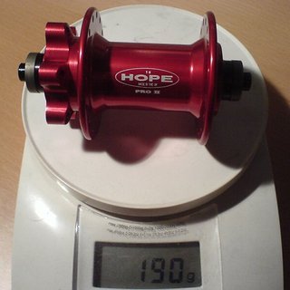 Gewicht Hope Nabe Pro 2 100mm/QR, 32-Loch