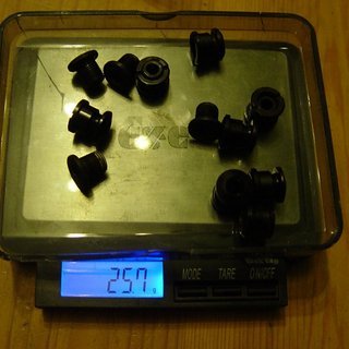 Gewicht Shimano Kettenblattschrauben XTR FC-M960 (Set) 
