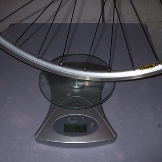 Gewicht Shimano Systemlaufräder LX + Mavic 221 VR, 100mm/QR