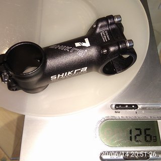 Gewicht XLC Vorbau Shikra Ultraleicht Alu-Vorbau 80 mm, 7°, 31,8