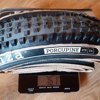 Gewicht Onza Reifen Porcupine 27,5" 2.4"