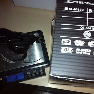 Gewicht Shimano Schalthebel Saint SL-M820-I 10-fach