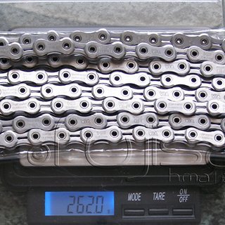 Gewicht Shimano Kette CN-7900  116 Glieder, 10-fach