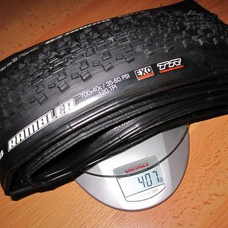 Gewicht Maxxis Reifen Rambler EXO TR 700x40c