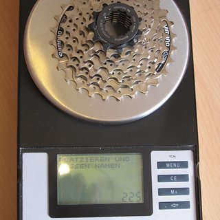 Gewicht Shimano Kassette Acera CS-HG41-7 7-fach, 11-28Z