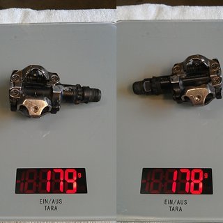 Gewicht Shimano Pedale (Klick) PD-M520 