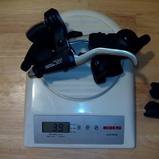 Gewicht Shimano Brems-/Schalthebel-Kombi Deore XT ST-M737 3x8 fach