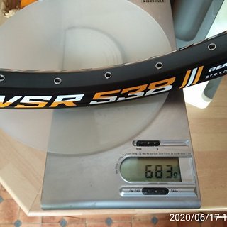 Gewicht Remerx Felge WSR 538 26", 559-38, 32H