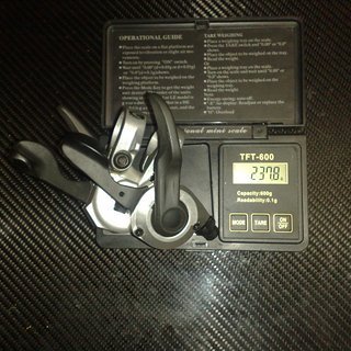 Gewicht Shimano Schalthebel XT SL-M760 3x9-fach