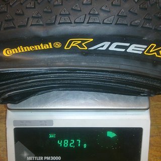 Gewicht Continental Reifen Race King Racesport 26x2.2", 55-559