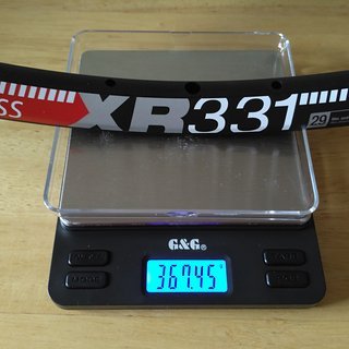 Gewicht DT Swiss Felge XR 331 29" / 622x20 / 28 Loch