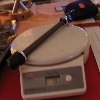 Gewicht Nope Achse Steckachse (QR) 100 x 9mm