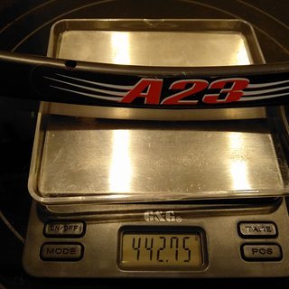 Gewicht Velocity Felge A23 28" / 622x17 / 20 Loch