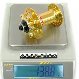 Gewicht Novatec Nabe X-Light D711SB 100mm/QR, 32-Loch