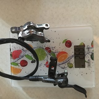 Gewicht Shimano Scheibenbremse XTR Disc Set VR 4 Kolben M9120 