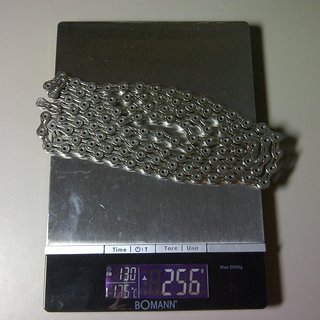 Gewicht KMC Chain Kette X 10 SL Silber 114 Glieder, 10-fach