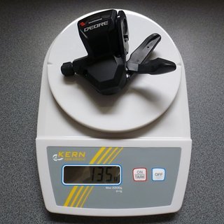 Gewicht Shimano Schalthebel Deore SL-M590 3-fach