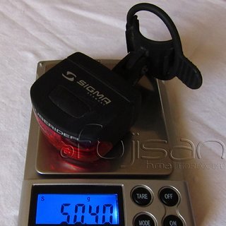 Gewicht Sigma Beleuchtung Cuberider 