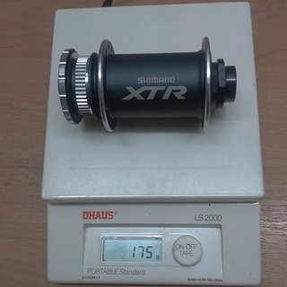 Gewicht Shimano Nabe XTR HB-M978 100mm/15, 32-Loch