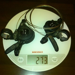 Gewicht Shimano Schalthebel SLX SL-M660-10 3x10-fach