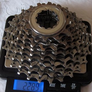 Gewicht Shimano Kassette Ultegra CS-6500 9-fach, 12-27Z