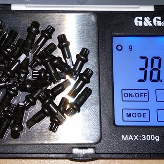 Gewicht DT Swiss Speichennippel Squorx Pro Head Pro Lock Messing 32x, 2mm, 15mm