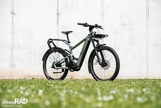 Das perfekte SUV-E-Bike? – Das Riese & Müller Delite 4 GT Vario sticht optisch wie technisch heraus und kommt dank GX-Option ebenfalls mit 140-mm-Fahrwerk.