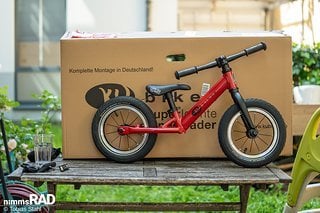 Perfekt. Bei KUbikes muss man lediglich den Lenker gerade drehen und kann losfahren