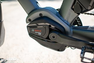 Der Bosch Performance CX schiebt kräftig an – zumindest im unbeladenen Zustand. Der Bosch Performance CX schiebt kräftig an – zumindest im unbeladenen Zustand.