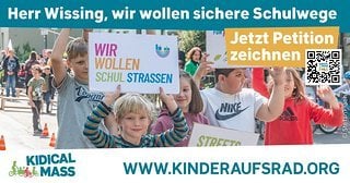 KidicalMass September Petition SichereSchulwege FB