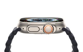 Das Gehäuse der Apple Watch Ultra besteht aus Titan gepaart mit Saphirglas.