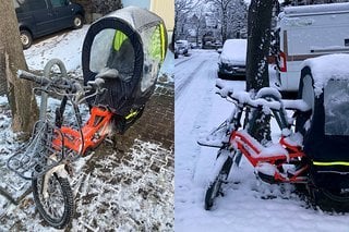 Gehört mit Lastenrad-Abdeckung der Vergangenheit an: