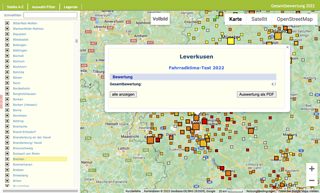 Alle Ergebnisse auf einen Klick gibt's in der interaktiven Ergebniskarte.