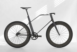 Leicht, minimalistisch, geradlinig: Das radikale Carbon-Fixie von Lokalmatador Christian Zanzotti.